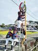 カーブミラーきれいに／学童野球チーム　地域への感謝込め