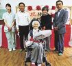 大野さんの１００歳祝う／古座川／西前町長が訪問