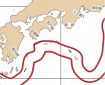 紀南周辺の海流図（１１月８日付）