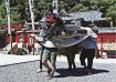 夏祭りで獅子舞奉納／みなべの須賀神社