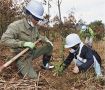 自然林の復活目指す　ＪＡ紀南が植樹