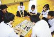 ゲームで防災学習／田辺　新庄中と消防団