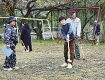 地元高齢者と交流／長野小／グラウンドゴルフ大会