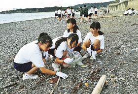 南部海岸をきれいに／南部中とライオンズが清掃