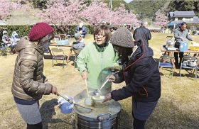 災害に備え炊き出し／古座川　鶴川区が防災訓練