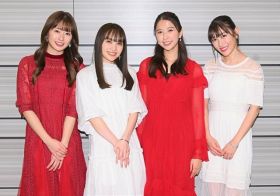 ももいろクローバーZ（左から）佐々木彩夏、百田夏菜子、玉井詩織、高城れに （C）ORICON NewS inc.