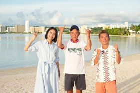 28日放送『朝だ！生です旅サラダ』（左から）松下奈緒、菅田将暉、勝俣州和（C）ABCテレビ