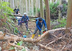 震災の教訓　生かそう　迂回路の里道整備、デジタル防災の体験会、和歌山県内の住民団体や行政