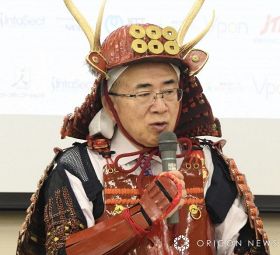 大阪観光局・溝畑宏理事長、異例“甲冑姿”で会見　真田幸村コスプレで猛アピール