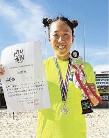 樫原選手（白浜出身）の組が準優勝／全日本女子ビーチバレー