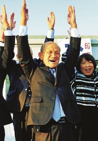 日裏氏が無投票３選／印南町長選