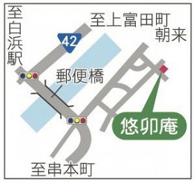 手打ちそば店「悠卯庵」の地図