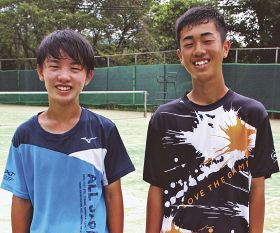 平阪・川端組（印南）が全国へ／近畿中学総体　ソフトテニス