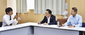 「真妻わさび　県で応援」／印南／知事が町民の声聞く