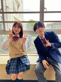 14日放送『新しいカギ』に出演する畑芽育、西村拓哉 （C）フジテレビ