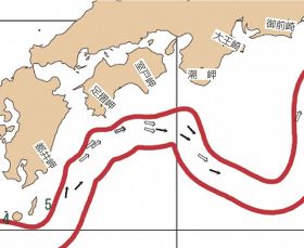 紀南周辺の海流図（１１月１３日発行）