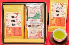 新年を祝う「大福茶」。コーヒーとのセット販売もする