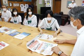 全国に出場しタイと応援呼びかけ　うまいもん甲子園で神島高校