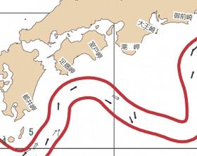 紀南周辺の海流図（１０月１６日発行）