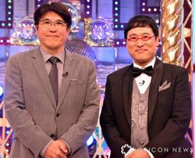 『土曜プレミアム　とんねるずの2億4千万の大陸スペシャル』取材会に出席した（左から）石橋貴明、山里亮太 （C）ORICON NewS inc.