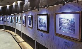 「万葉に集う水彩画展」／和歌山市の「万葉館」