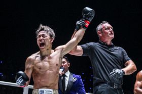 『ONE』初勝利を飾った武尊 （C）ONE Championship