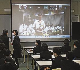 インドの生徒と交流／オンラインで田辺高