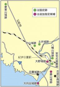 安宅氏城館群にスポット／国史跡の追加指定目指す／３カ所で発掘調査へ／白浜町