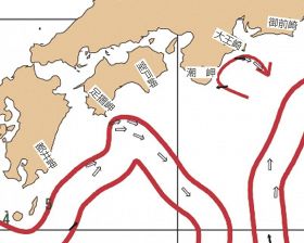 紀南周辺の海流図（１月２９日発行）