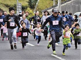 みなべ／町内マラソンに２６１人／保育園児から大人まで　高城地区で記録競う