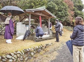 新型コロナで祭り簡素に／龍神村　宮代の子安延命地蔵