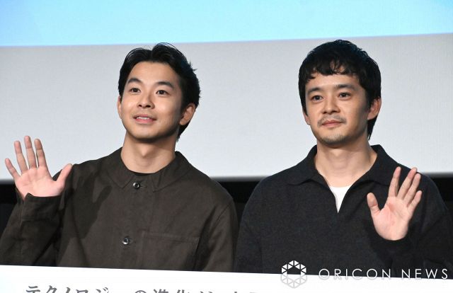 大河ドラマ会見ぶりに会ったことを明かした（左から）仲野太賀、池松壮亮（C）ORICON NewS inc.