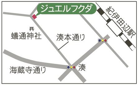 「ジュエルフクダ」の地図