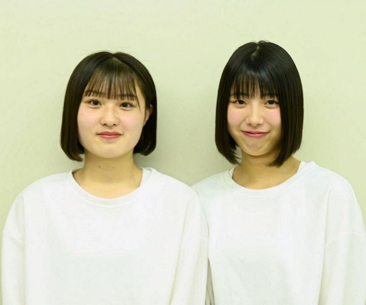 村上愛流さん（17歳）２年（左）田嶋りあさん（16歳）２年