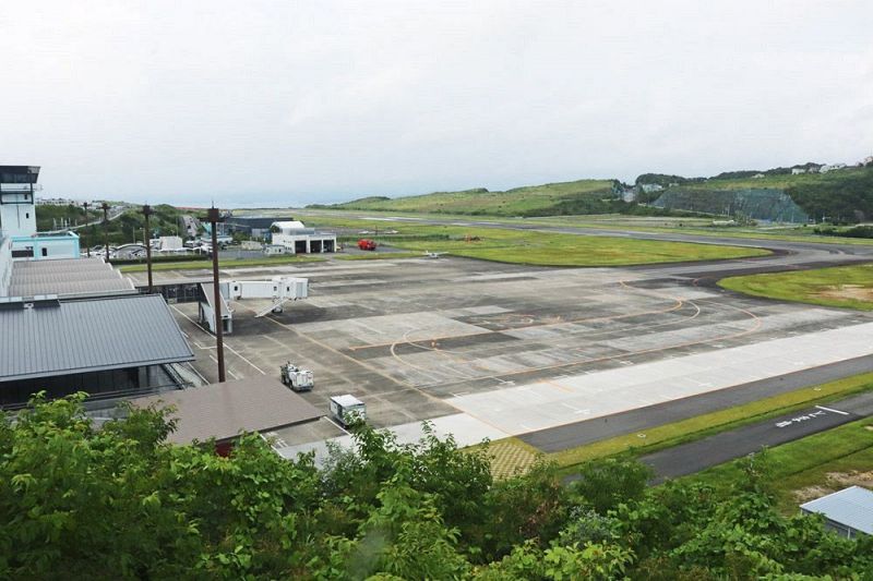 ７月に５年半ぶりに国際チャーター便が運航される南紀白浜空港（和歌山県白浜町で）