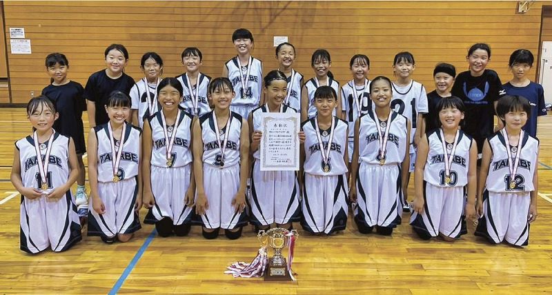 田辺女子が全関西大会へ 和歌山県夏季ミニバスケットボール大会で初