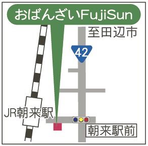 「おばんざいＦｕｊｉＳｕｎ」地図