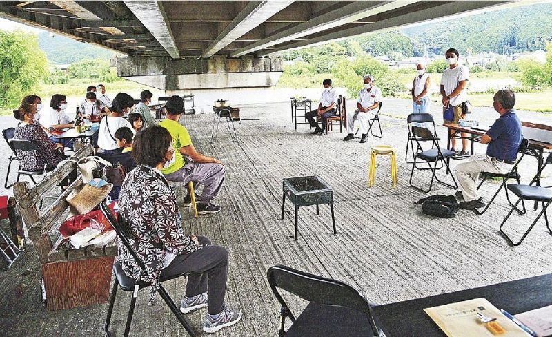 八升豆の生産者らが集まった交流会（和歌山県上富田町岩田で）